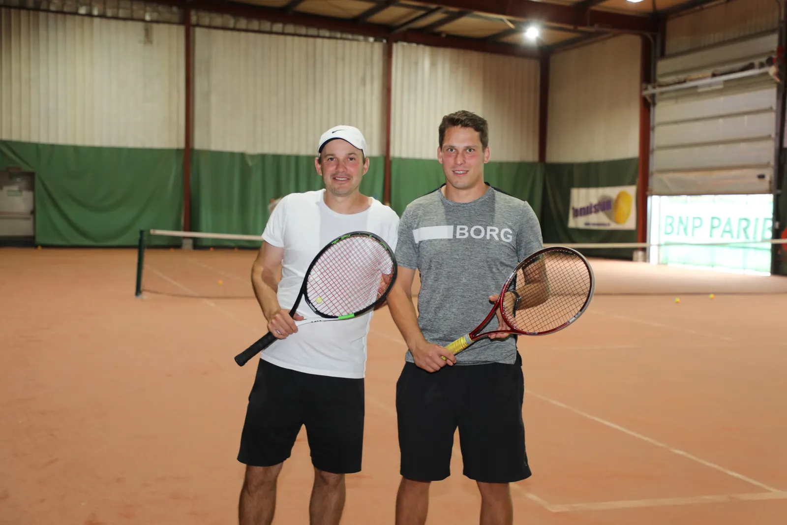 Wim en Jurgen bij Tennisfun